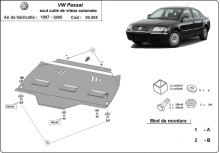 Stalowa płyta pod automatyczną skrzynię biegów VW Passat B5, B5.5 (1997-2005)