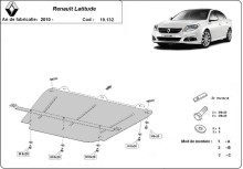 Stalowa płyta pod silnik Renault Latitude (2010-2015)