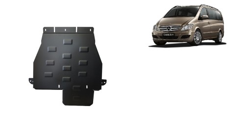 Stalowa płyta pod skrzynię biegów Mercedes Viano W639 - 4x4 - automatyczna skrzynia biegów (2003-2014)