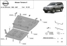 Stalowa płyta pod silnik Nissan Terrano II (1992-2007)