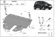 Stalowa płyta pod silnik VW Fox (2002-2026)