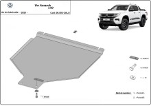 Aluminiowa płyta pod skrzynię biegów Volkswagen Amarok (2022-2026)
