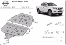 Stalowa płyta pod skrzynię biegów Nissan Navara NP300 - D23 (2015-2021)