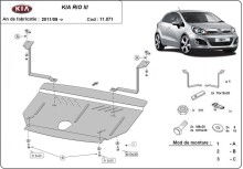 Stalowa płyta pod silnik Kia Rio 3 (2011-2017)