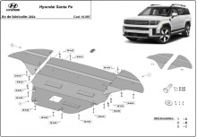 Stalowa płyta pod silnik Hyundai Santa Fe (2024-2026)