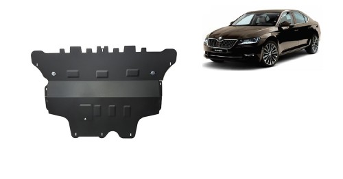 Stalowa płyta pod silnik Skoda Superb - reczna skrzynia biegow (2015-2024)