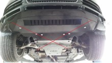 Stalowa płyta pod skrzynię biegów automatyczna Porsche Cayenne (2006-2017)