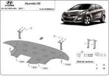 Aluminiowa osłona silnika Hyundai i30 (2017-2026)