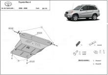 Stalowa płyta pod silnik Toyota Rav4 (2000-2006)