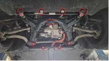 Aluminiowa płyta pod silnik elektrycznego Tesla Model 3 AWD (2017-2026)