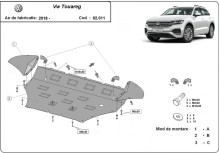 Stalowa płyta pod silnik Volkswagen Touareg (2018-2026)