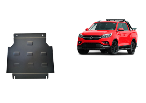 Stalowa płyta pod skrzynię biegów Ssangyong Musso Grand (2018-2026) Stalowa płyta pod skrzynię biegów Ssangyong Musso Grand (2018-2026)