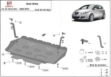 Aluminiowa płyta pod silnik Seat Altea (2004-2015)