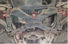 Stalowa płyta pod skrzynię biegów Audi Q5 (2017-2025)