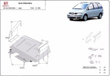 Stalowa płyta pod silnik Seat Alhambra (1999-2010)