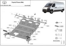 Stalowa płyta pod silnik Toyota Proace Max (2024-2026)
