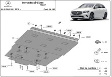 Stalowa płyta pod silnik Mercedes B-Class W247 (2018-2026)