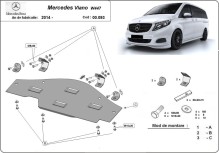 Stalowa płyta pod silnik System Start-Stop Mercedes Viano W447, 4x2, 1.6 D (2014-2026)