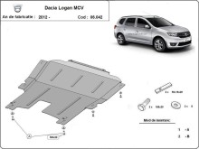 Stalowa płyta pod silnik Dacia Logan MCV (2012-2020)