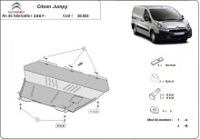 Stalowa płyta pod silnik Citroen Jumpy (2007-2016)