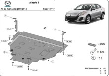 Stalowa płyta pod silnik Mazda 3 (2008-2014)
