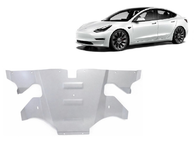 Aluminiowa płyta pod silnik elektrycznego Tesla Model 3 AWD (2017-2026)