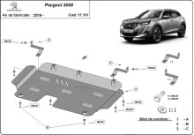 Stalowa płyta pod silnik Peugeot 2008 (2019-2026)