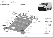 Stalowa płyta pod silnik Opel Movano (2022-2026)