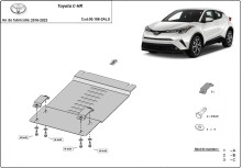 Aluminiowa płyta pod katalizator do Toyota C-HR (2016-2023)