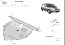 Stalowa płyta pod silnik Toyota Corolla Verso (2002-2008)