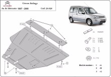 Stalowa płyta pod silnik Citroen Berlingo (1997-2008)