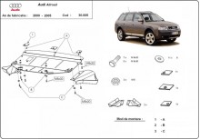 Stalowa płyta pod silnik Audi Allroad A6 (2000-2005)