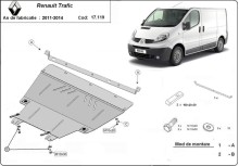 Stalowa płyta pod silnik Renault Trafic (2011-2014)