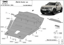 Aluminiowa płyta pod silnik Dacia Duster- 4x4 (2024-2026)