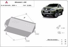 Stalowa płyta pod chłodnicę Mitsubishi L200 (2015-2026)