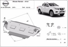 Stalowa płyta pod chłodnicę Nissan Navara NP300 - D23 (2015-2021)