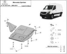 Aluminiowa płyta pod silnik Mercedes Sprinter (2006-2018)