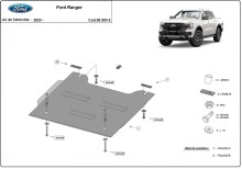 Stalowa płyta pod reduktor Ford Ranger (2023-2026)