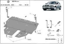 Stalowa płyta pod silnik Volkswagen Pointer (2004-2026)