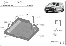 Stalowa płyta pod AdBlue Opel Vivaro (2020-2026)