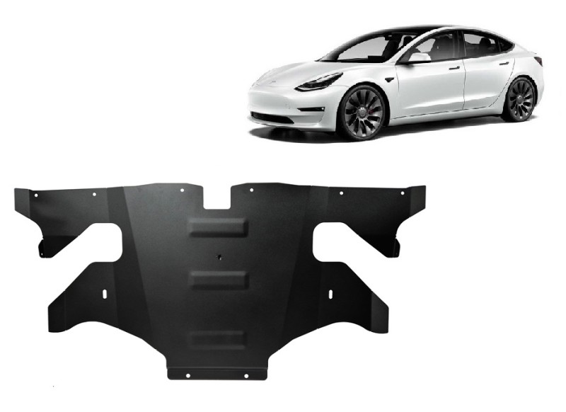 Stalowa płyta pod silnik elektrycznego tylnego Tesla Model Y AWD (2020-2023)