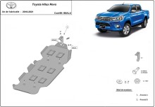 Aluminiowa płyta pod zbiornik paliwa Toyota Hilux Revo (2016-2021)