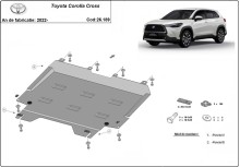 Stalowa płyta pod silnik Toyota Corolla Cross (2022-2026)