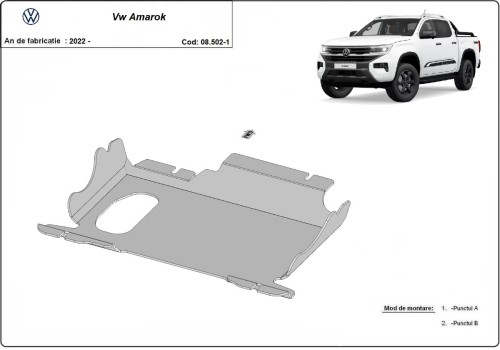 Stalowa płyta pod silnik Volkswagen Amarok (2022-2026)
