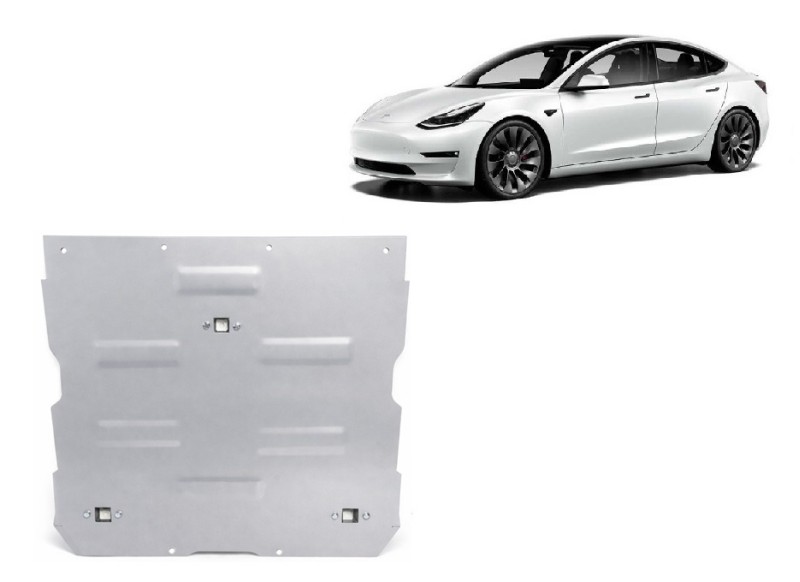 Aluminiowa płyta pod silnik elektrycznego Tesla Model 3 AWD (2017-2026)