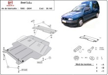 Stalowa płyta pod silnik Seat Inca (1995-2002)