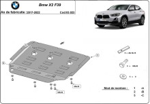 Stalowa płyta pod silnik BMW X2 F39 (2017-2022)