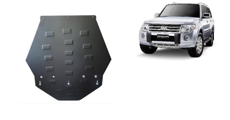 Stalowa płyta pod skrzynię biegów Mitsubishi Pajero 4 (V80, V90) (2007-2021)