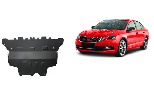 Stalowa płyta pod silnik Skoda Octavia 3 - reczna skrzynia biegow (2013-2019)