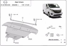 Stalowa płyta pod silnik Opel Vivaro (2014-2019)